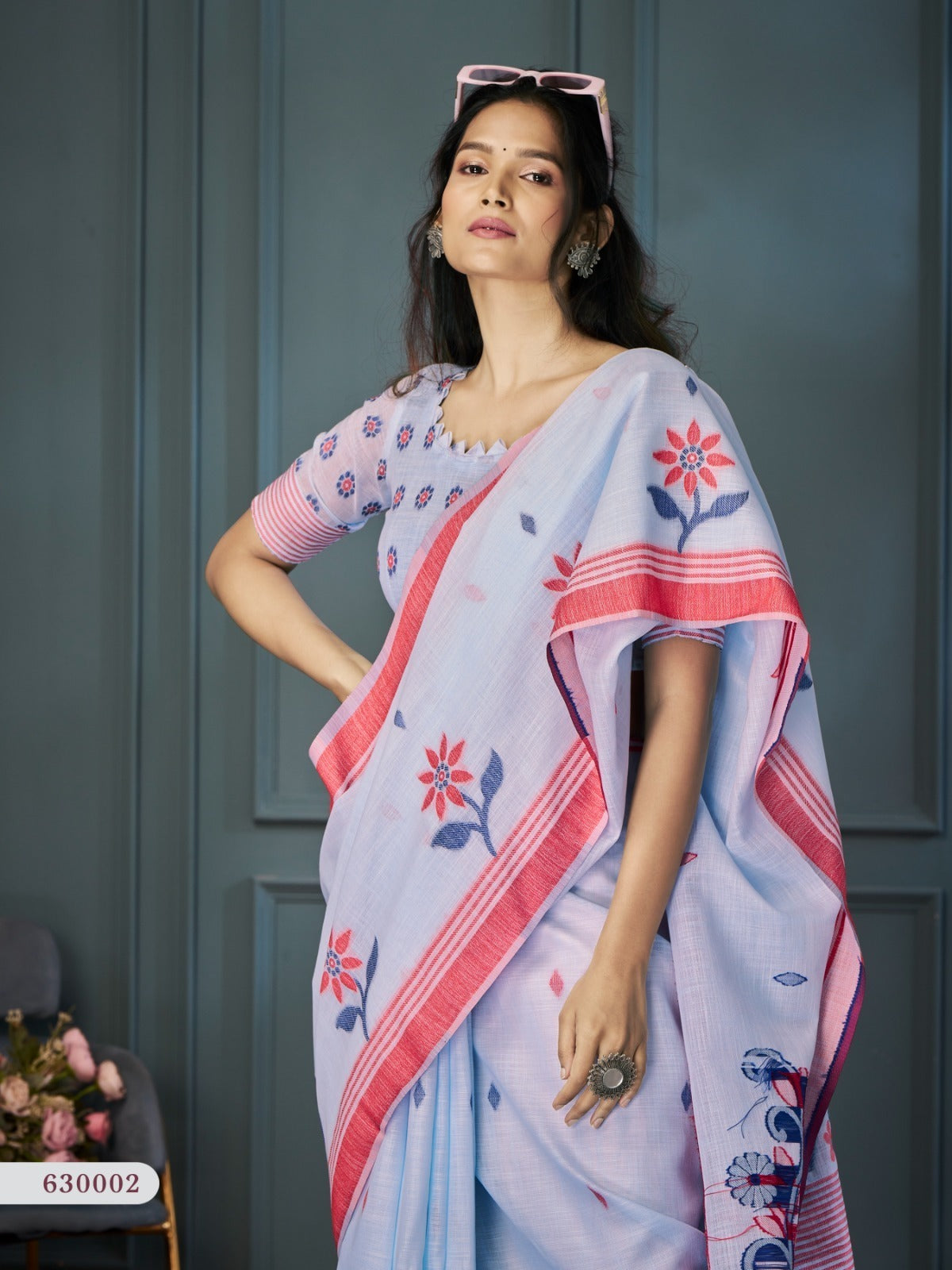 RajPath Rolex Linen Saree Wholesale Surat - Weaving Set