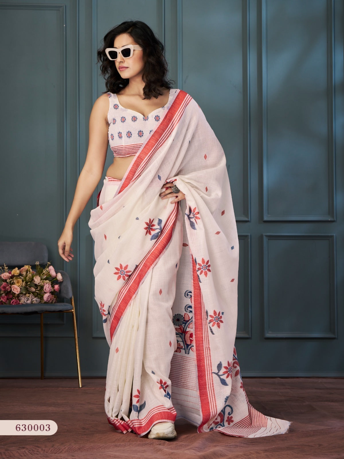 RajPath Rolex Linen Saree Wholesale Surat - Weaving Set