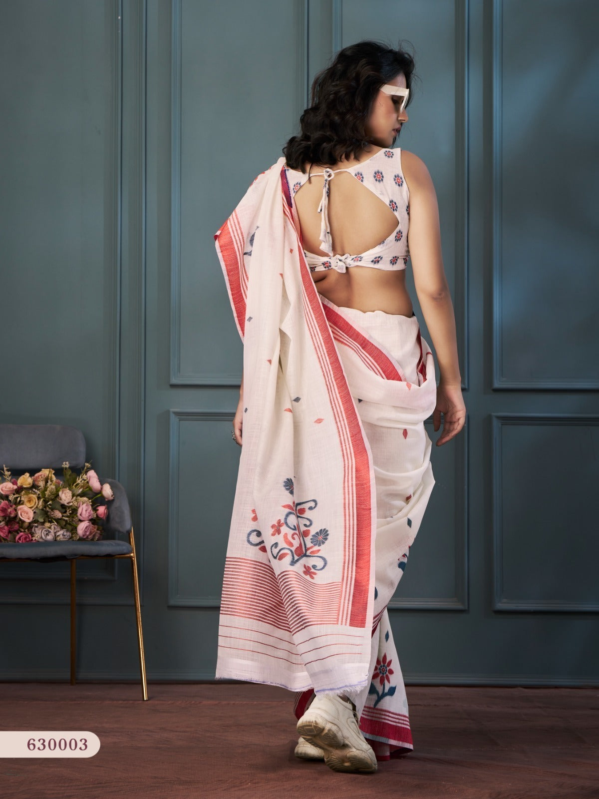 RajPath Rolex Linen Saree Wholesale Surat - Weaving Set