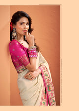 RajPath Vrundavn Patola Silk Saree Set Wholesale
