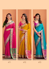 RajPath Vrundavn Patola Silk Saree Set Wholesale