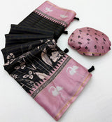 RajYog Charvi Tusser Soft Tusser Saree with Bentex Border - 6 Pcs Set - Wholesale