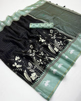 RajYog Charvi Tusser Soft Tusser Saree with Bentex Border - 6 Pcs Set - Wholesale