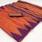 RajYog Kalamkari Chanderi Linen Saree - Weaving Border - Kazari Series - M.R. Saree Emporium