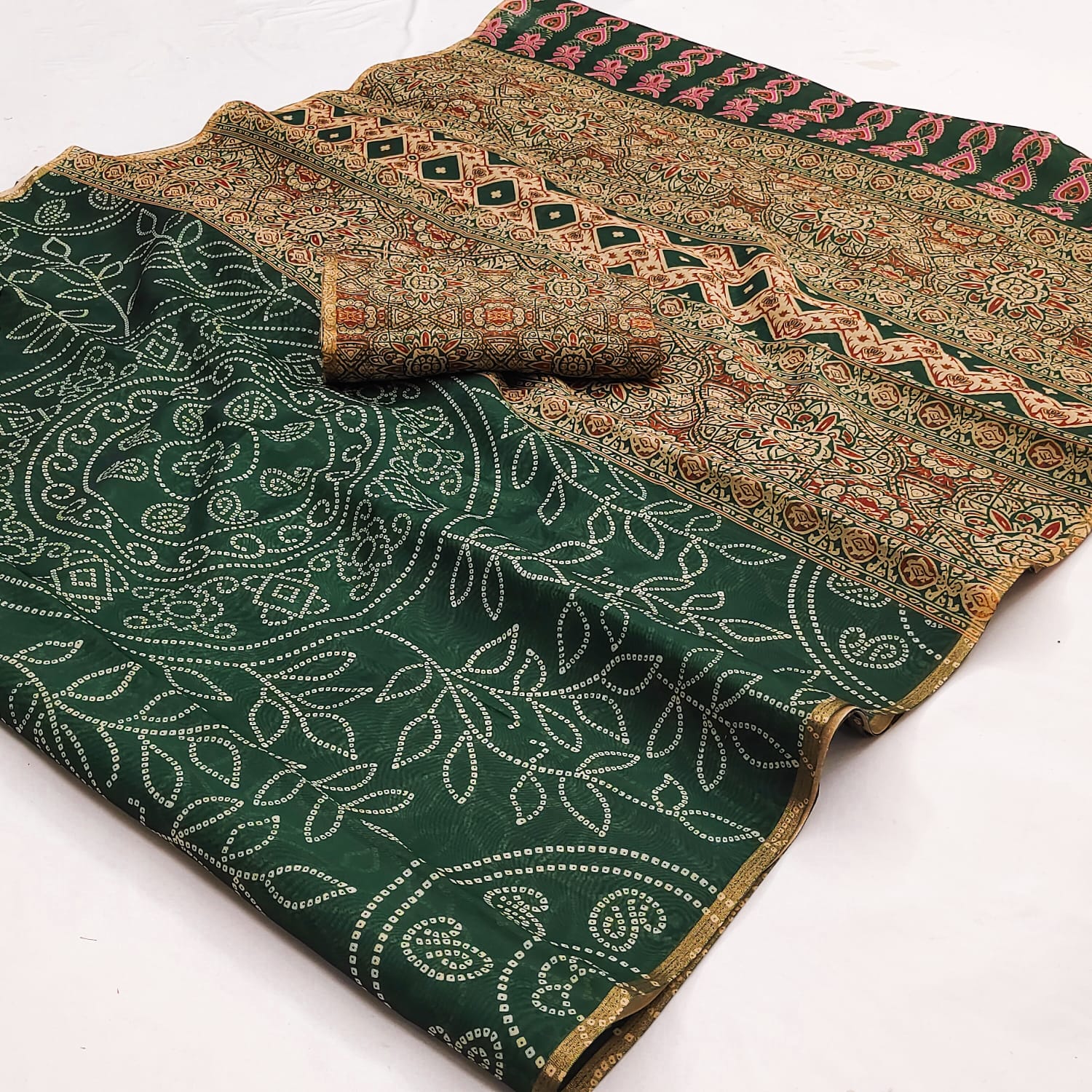 RajYog Kazari Series - Chanderi Kalamkari Saree Collection - M.R. Saree Emporium