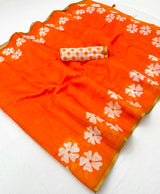 RajYog Lisha Soft Cotton Linen Saree with Zari Border - 8 Pcs Set - Wholesale