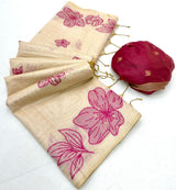 RajYog RajMata Gauri Chanderi Cotton Jamdani Saree - M.R. Saree Emporium