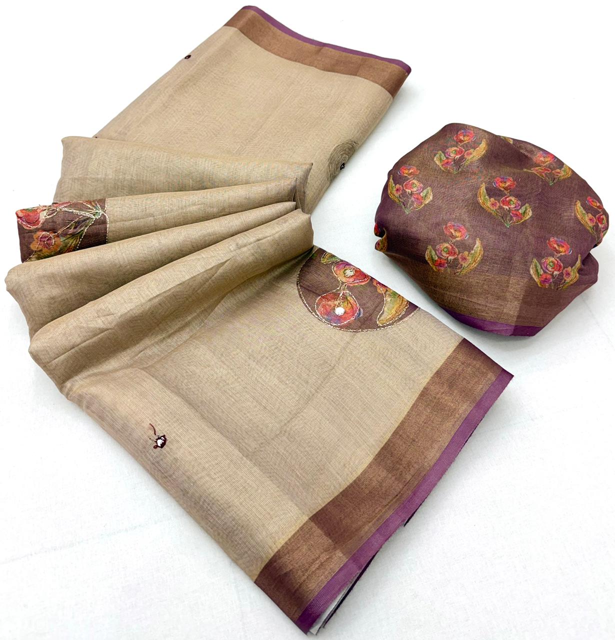 RAJYOG RajMata Kumudan Cotton Saree Wholesale 8 Pcs Set