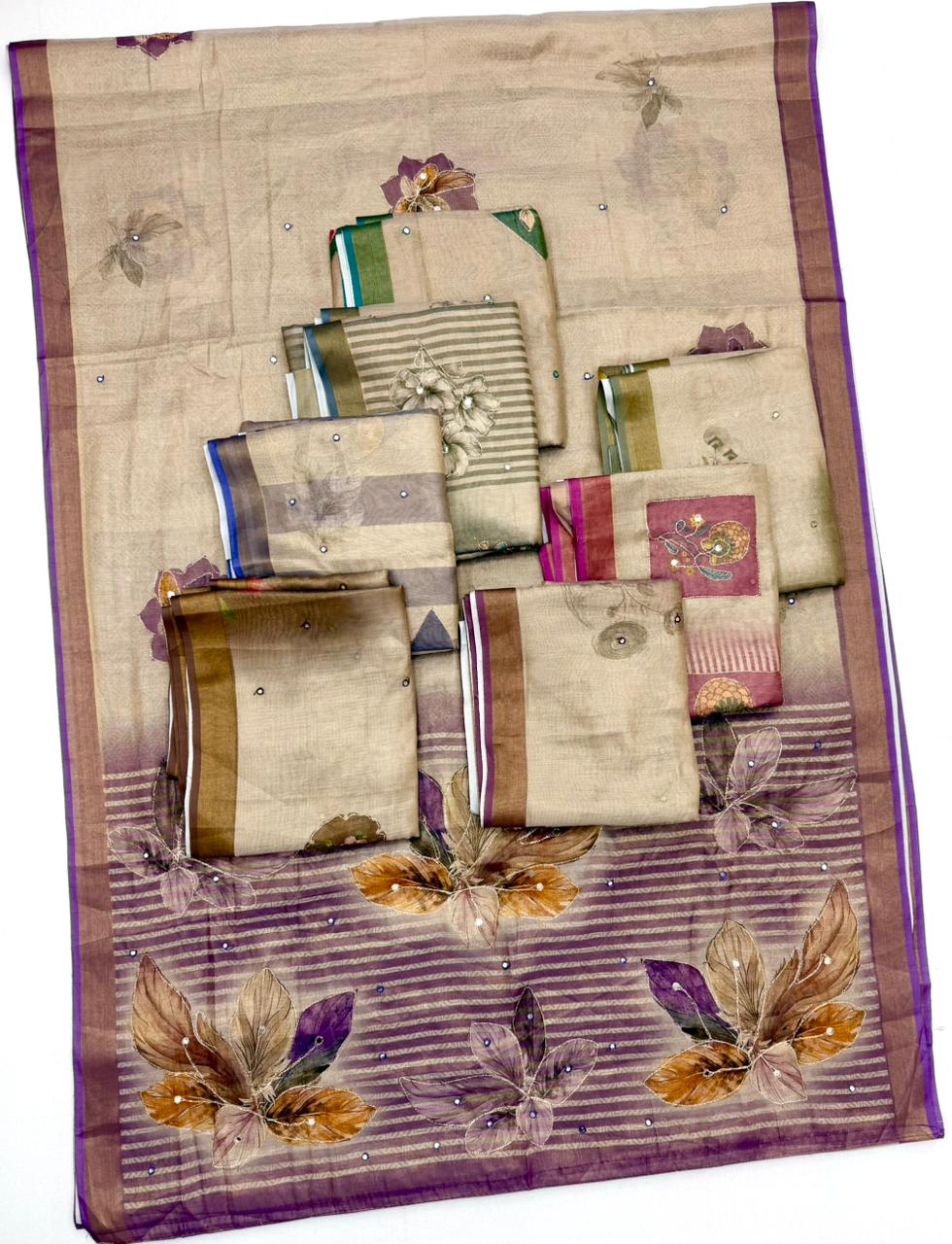 RAJYOG RajMata Kumudan Cotton Saree Wholesale 8 Pcs Set