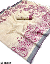 RajYog RajMata Nakshtra Cotton Jamdani Saree - M.R. Saree Emporium