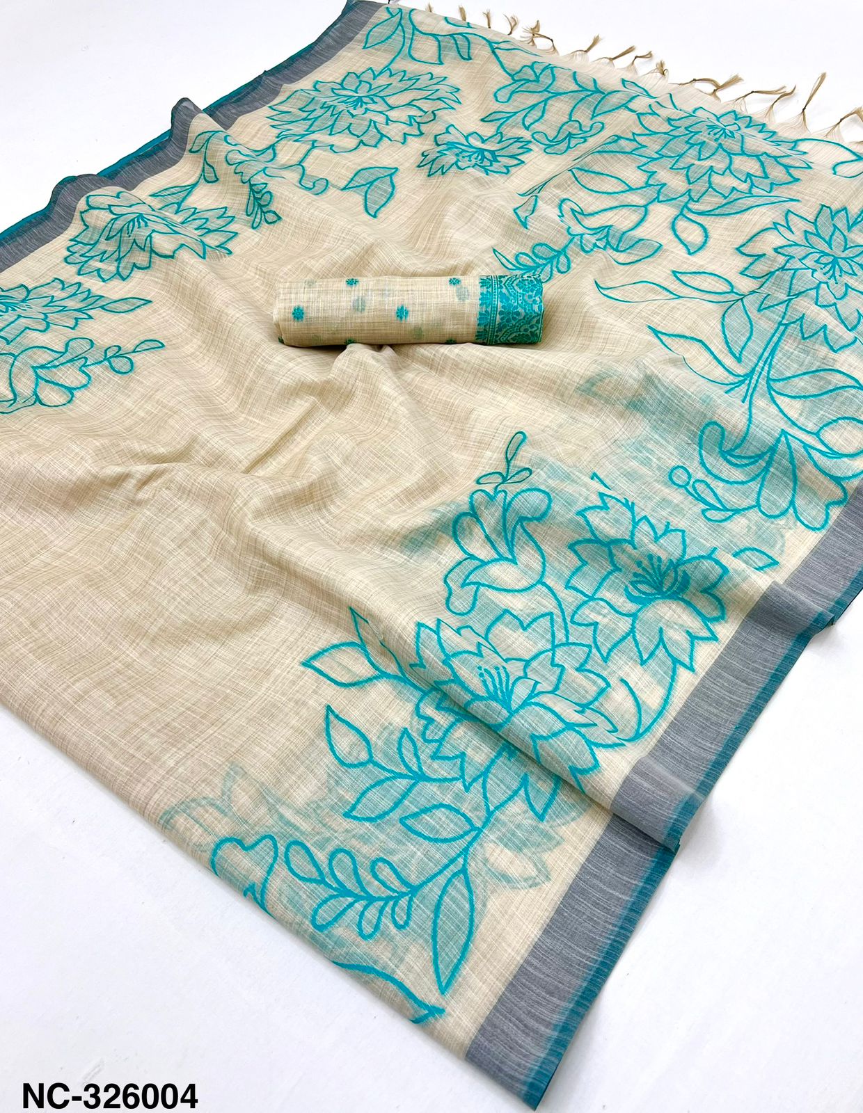 RajYog RajMata Nakshtra Cotton Jamdani Saree - M.R. Saree Emporium