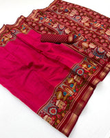 RajYog Taj Mul Cotton Printed Mul Cotton Saree with Zari Border - 6 Pcs Set - Wholesale