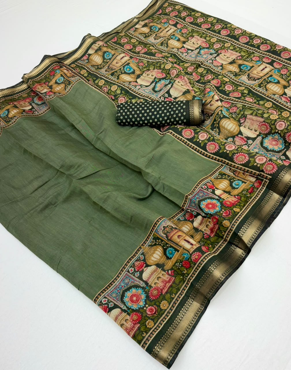 RajYog Taj Mul Cotton Printed Mul Cotton Saree with Zari Border - 6 Pcs Set - Wholesale