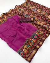 RajYog Taj Mul Cotton Printed Mul Cotton Saree with Zari Border - 6 Pcs Set - Wholesale
