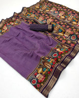 RajYog Taj Mul Cotton Printed Mul Cotton Saree with Zari Border - 6 Pcs Set - Wholesale