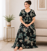 Premium Rayon Printed Nighty - 2 Pcs Set