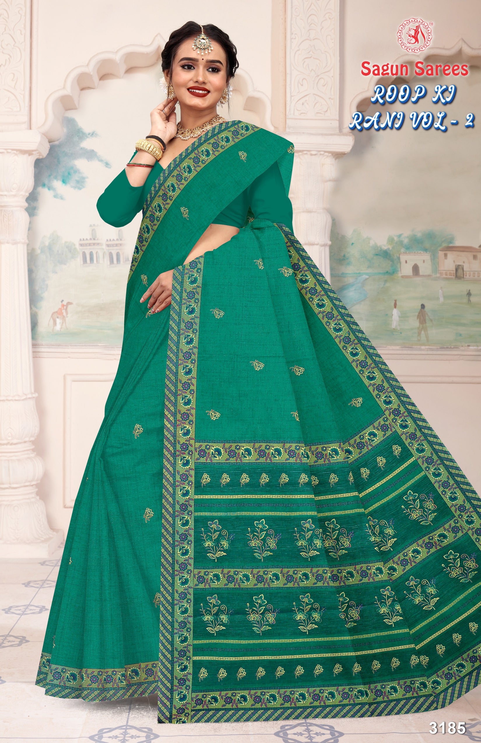 Roop Ki Rani Vol 2 Women's Cotton Woven Border Saree