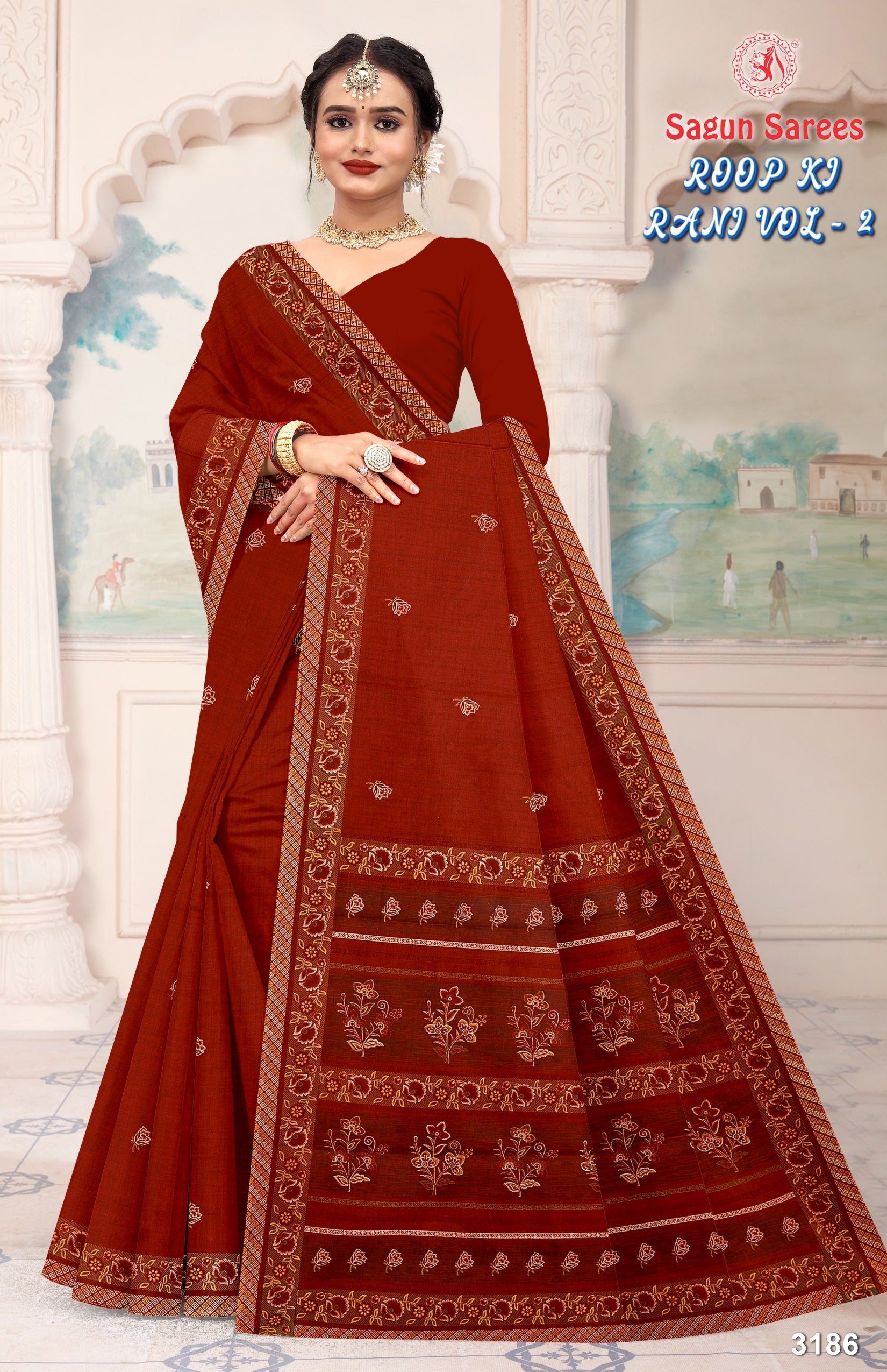 Roop Ki Rani Vol 2 Women's Cotton Woven Border Saree