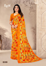 Ruchi Super Star Chiffon Saree - Designer Printed Daily Wear Collection - M.R. Saree Emporium