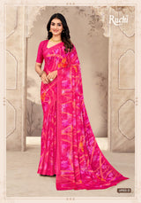 Ruchi Super Star Chiffon Saree - Designer Printed Daily Wear Collection - M.R. Saree Emporium
