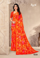 Ruchi Super Star Chiffon Saree - Designer Printed Daily Wear Collection - M.R. Saree Emporium