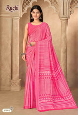 Ruchi Vedanta Silk-55 Silk Crepe Saree - 12 Pcs Set - Wholesale