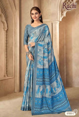 Ruchi Vedanta Silk-55 Silk Crepe Saree - 12 Pcs Set - Wholesale