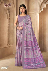Ruchi Vedanta Silk-55 Silk Crepe Saree - 12 Pcs Set - Wholesale