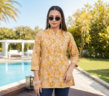 Saloni Women Printed Cotton Short Kurti - Stylish Daily Wear - M.R. Saree Emporium