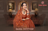 Sana Cotton Soft Cotton Printed Saree with Designer Pallu - 8 Pcs Set