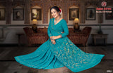 Sana Cotton Soft Cotton Printed Saree with Designer Pallu - 8 Pcs Set