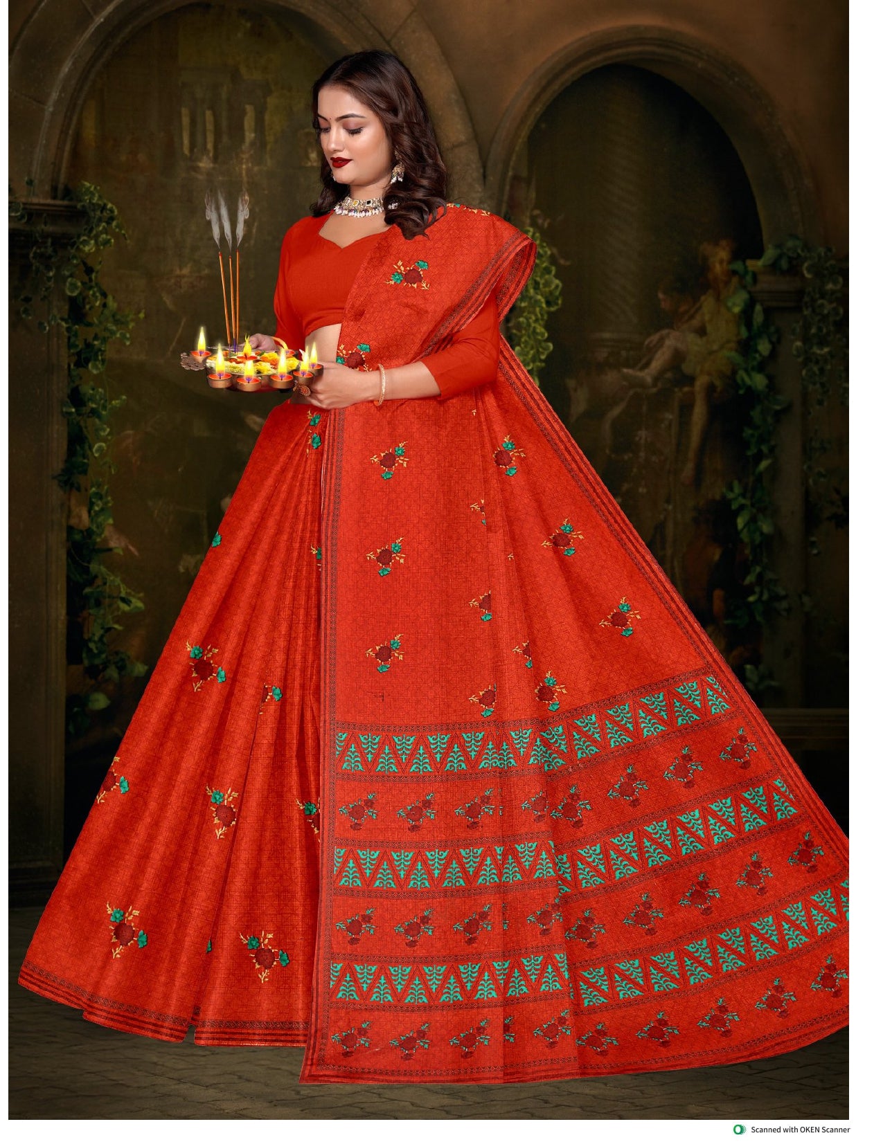 Sargam 5.50 Mtr Women's Cotton Printed Saree