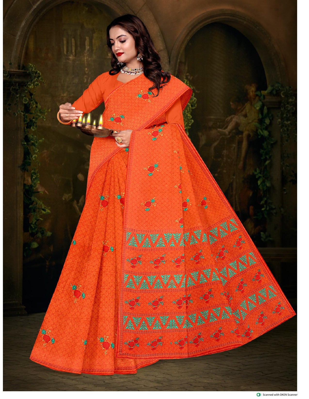 Sargam 5.50 Mtr Women's Cotton Printed Saree