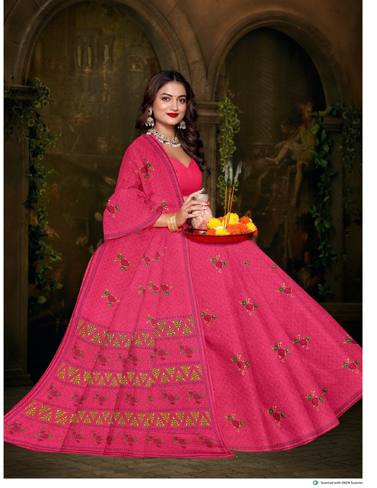 Sargam 5.50 Mtr Women's Cotton Printed Saree