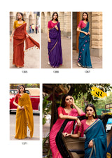 SR Nera Mulmul Saree Collection - Soft Daily Wear Elegant Saree Set 10 Pcs Set