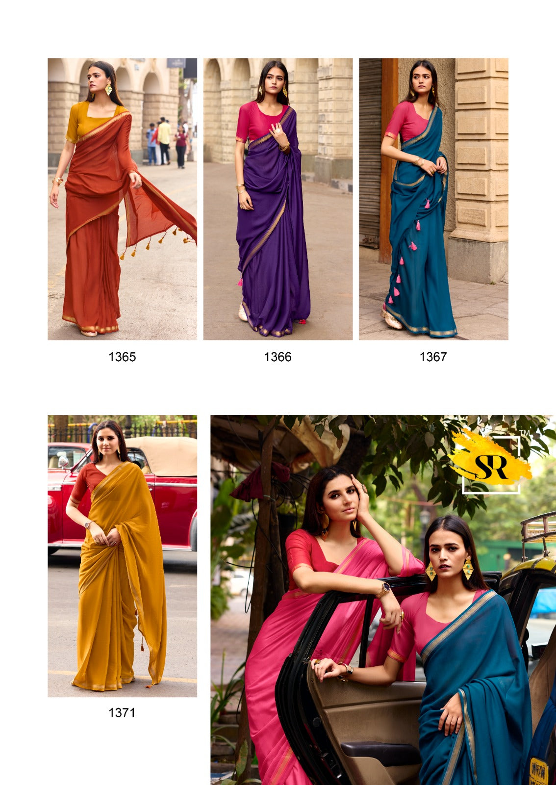 SR Nera Mulmul Saree Collection - Soft Daily Wear Elegant Saree Set 10 Pcs Set