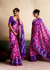 S.R. Pum Pum-18 Mulmul Cotton Saree Set Wholesale