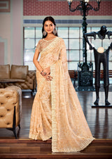 Stavan Juery Fancy Saree Set With Embroidery Wholesale