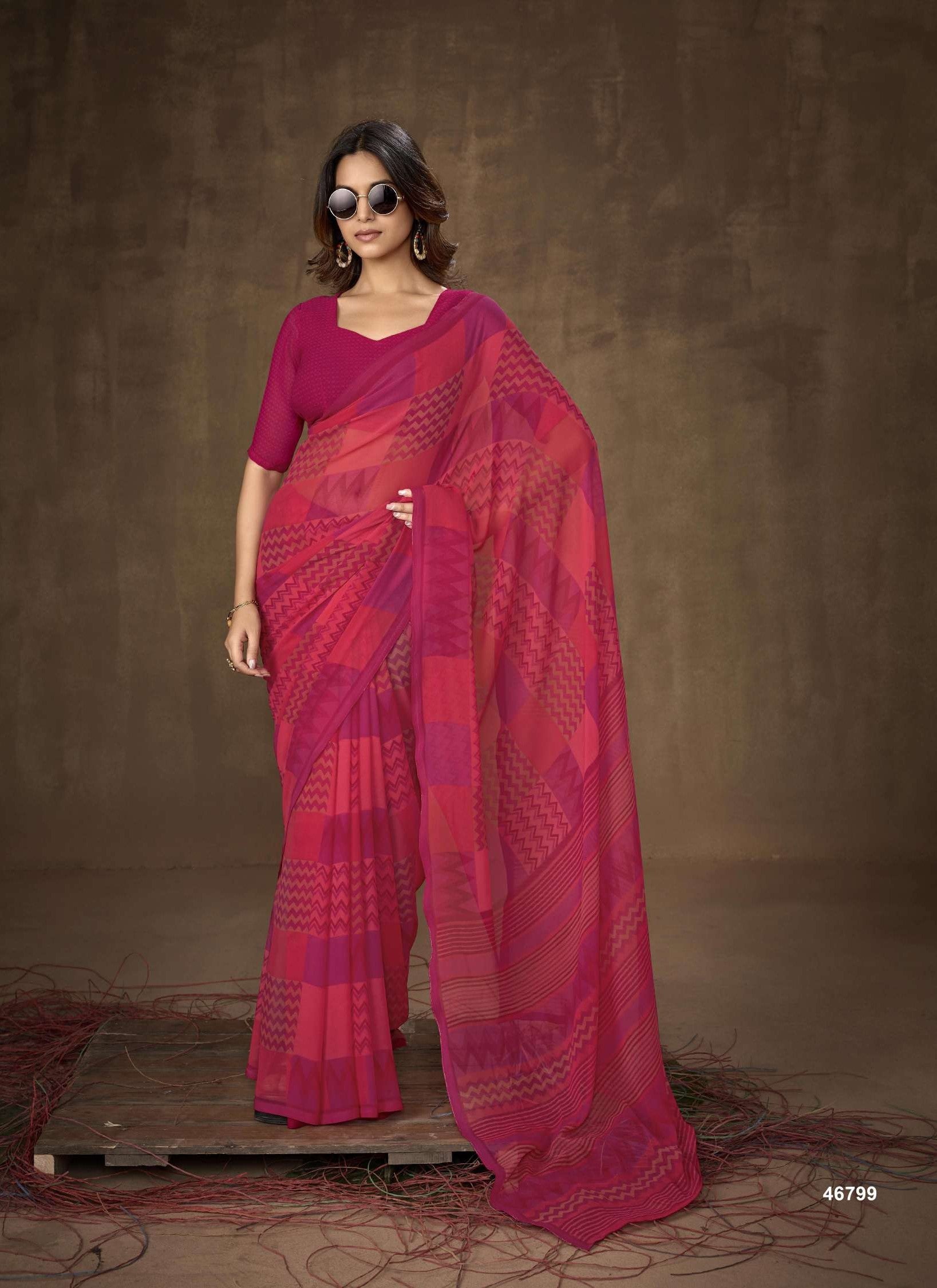 Subash Homemaker Vol 20 Georgette Printed Saree Collection - 16 PCS Set