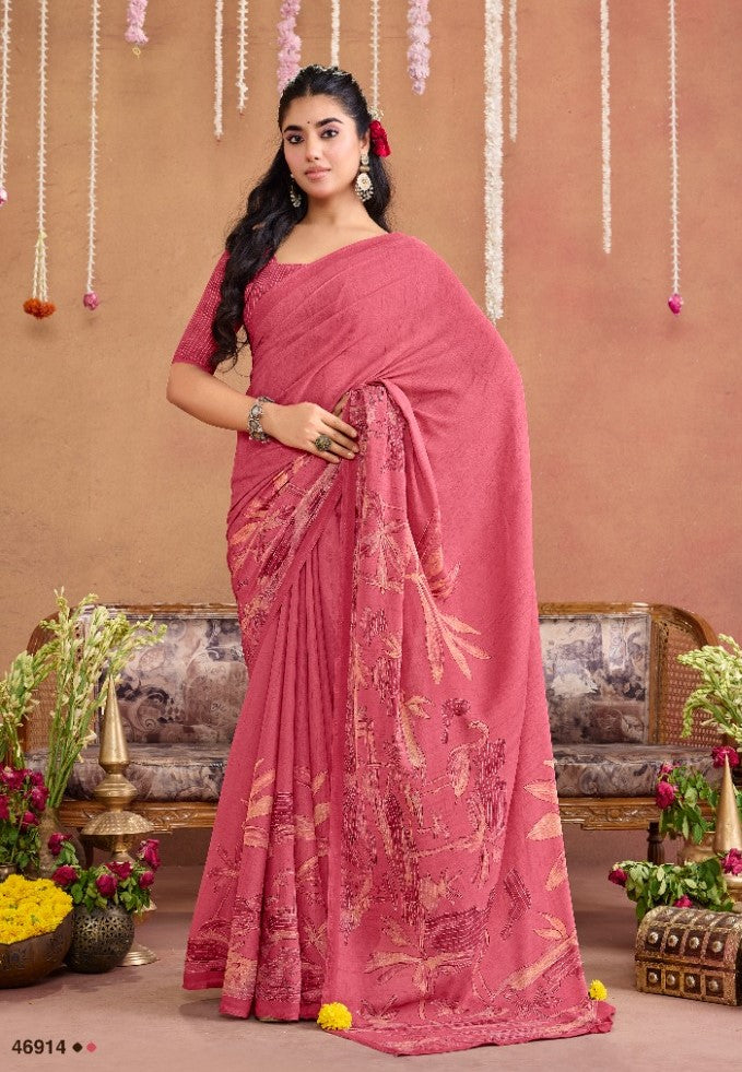 Subash Suhani Vol 16 Georgette Printed Saree Collection - 16 PCS Set