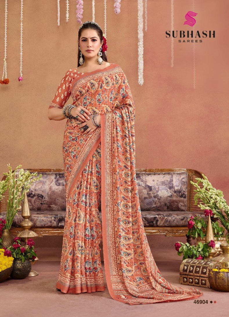 Subash Suhani Vol 16 Georgette Printed Saree Collection - 16 PCS Set
