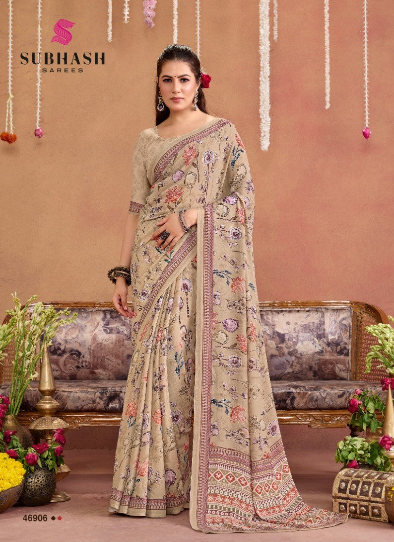 Subash Suhani Vol 16 Georgette Printed Saree Collection - 16 PCS Set