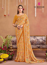 Subash Suhani Vol 16 Georgette Printed Saree Collection - 16 PCS Set