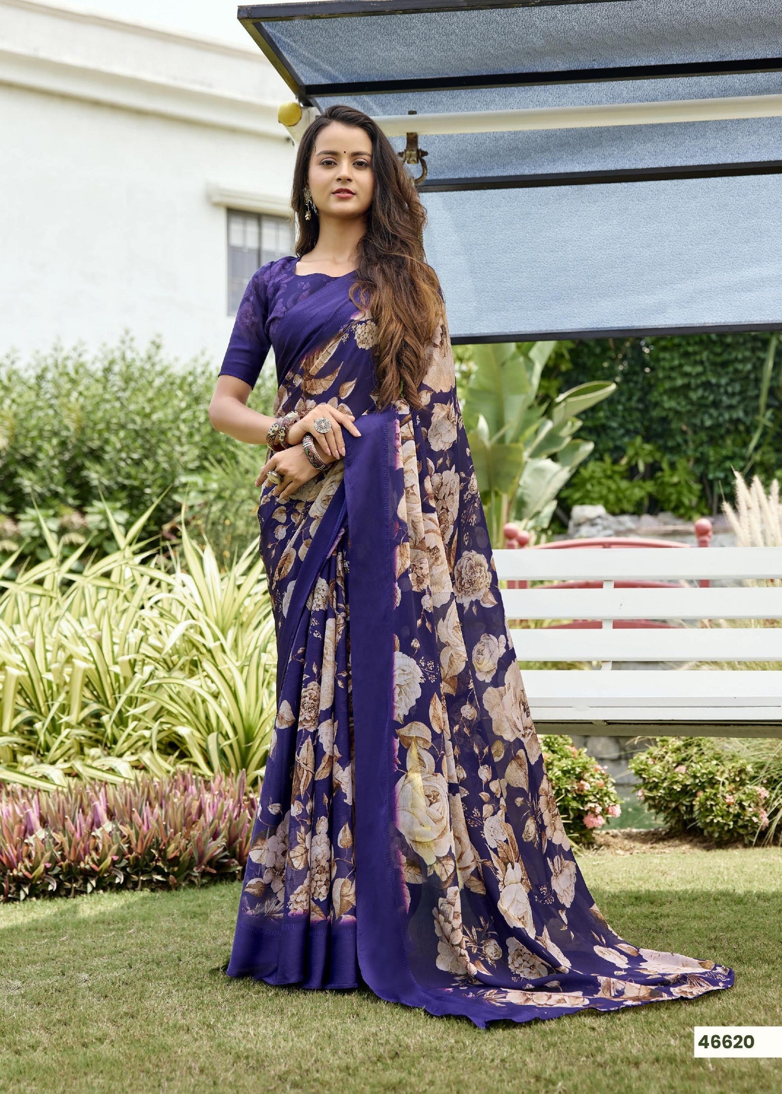 Subash Tahira Georgette Printed Saree Collection - 22 PCS Set