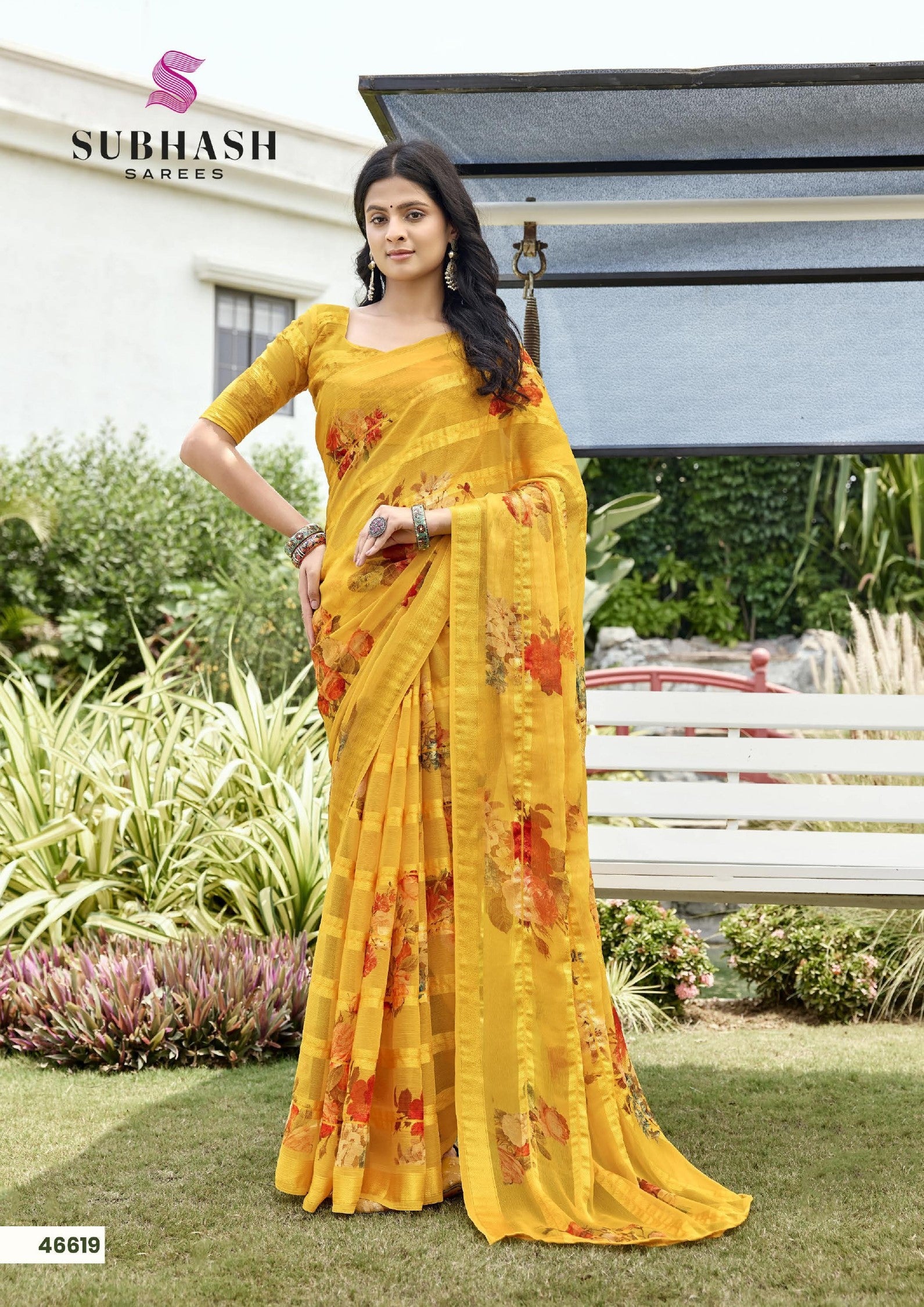 Subash Tahira Georgette Printed Saree Collection - 22 PCS Set