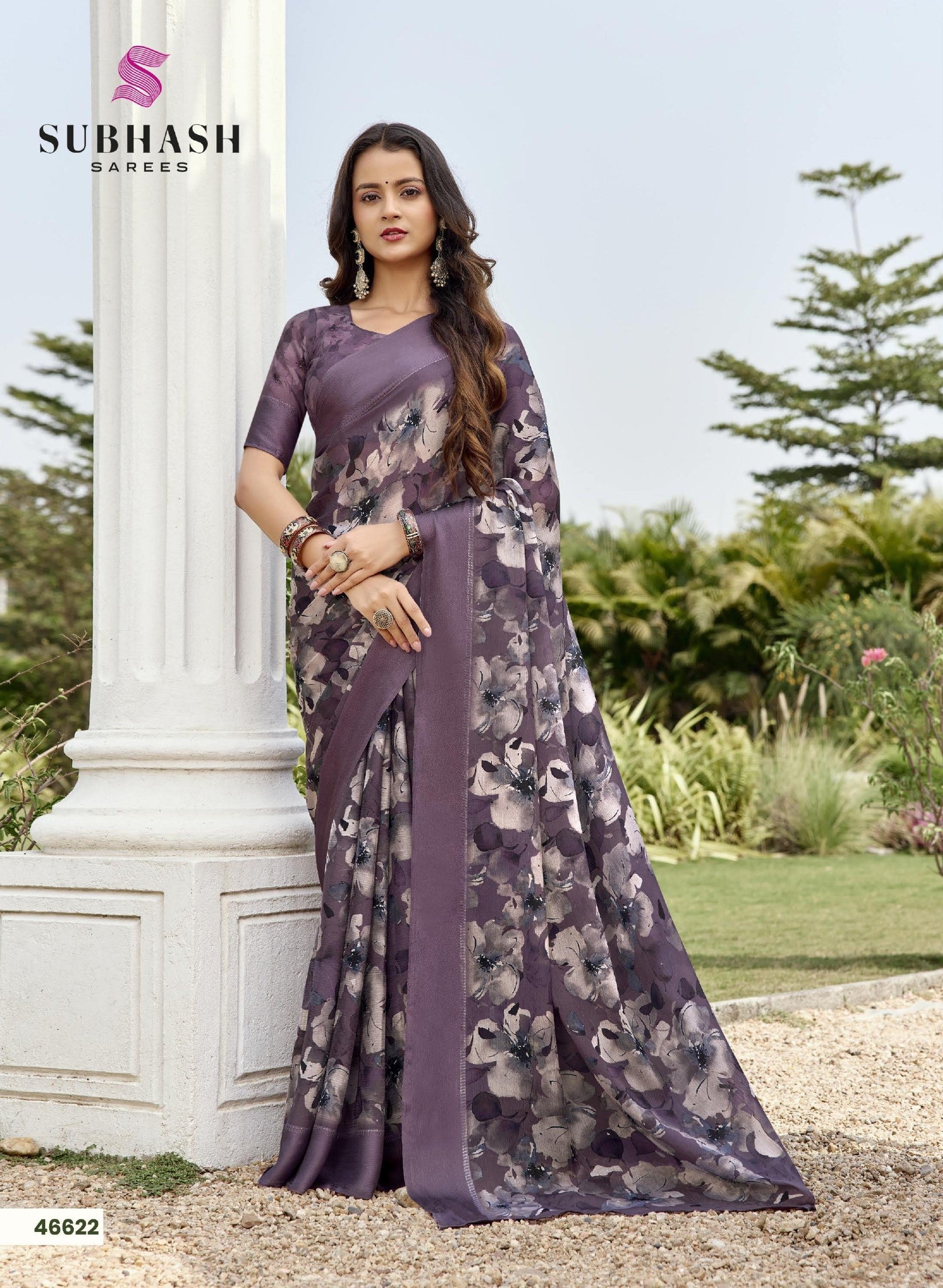 Subash Tahira Georgette Printed Saree Collection - 22 PCS Set