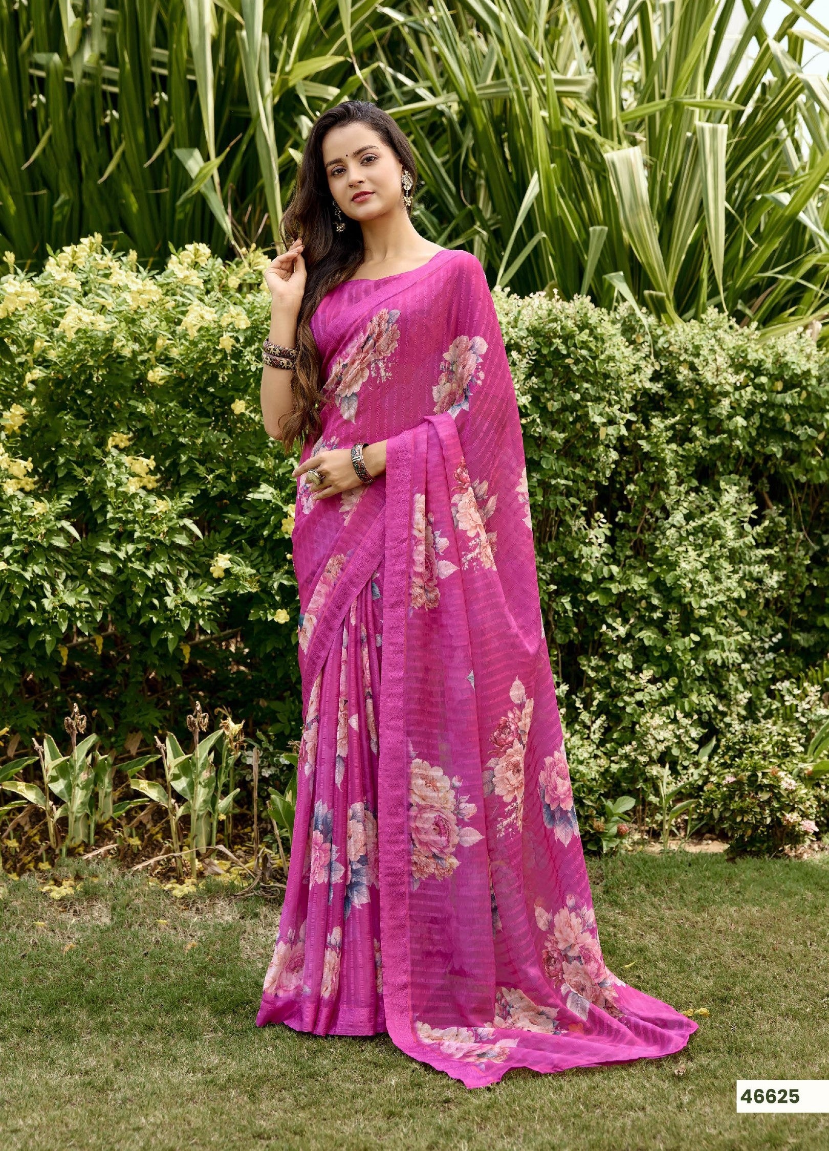 Subash Tahira Georgette Printed Saree Collection - 22 PCS Set