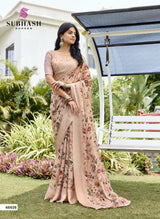 Subash Tahira Georgette Printed Saree Collection - 22 PCS Set