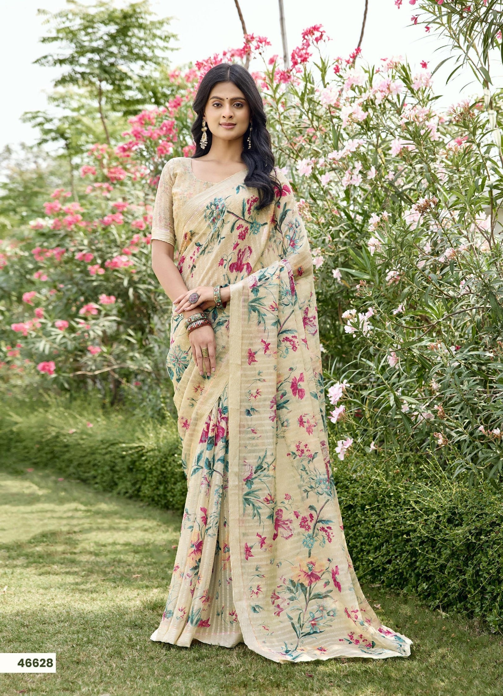 Subash Tahira Georgette Printed Saree Collection - 22 PCS Set
