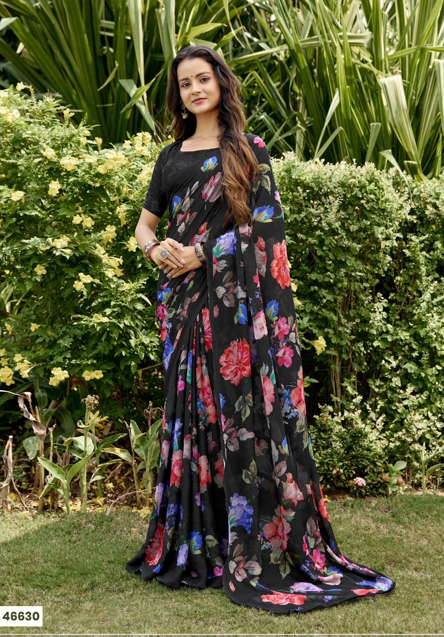 Subash Tahira Georgette Printed Saree Collection - 22 PCS Set